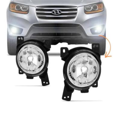 Imagem de Farol Milha Santa Fe 2011 2012 2013 - Shocklight, Lado Esquerdo - Moto
