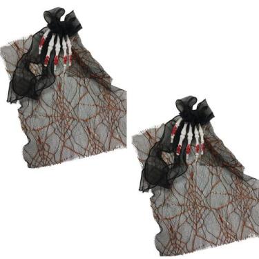 Imagem de Kit 2 Presilhas Halloween Acessório de Cabelo Decorativo Festa Hallowe