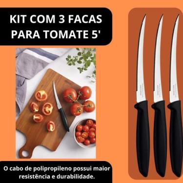 Imagem de Kit 3 Facas para Tomate 5 Tramontina Plenus