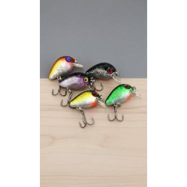 Imagem de Kit 5 Iscas Artificiais Meia Água 3cm 1.5g - Congratulations Store