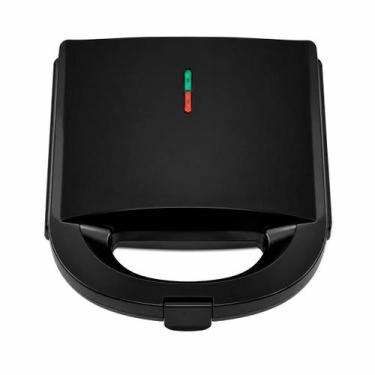 Imagem de Sanduicheira Elétrica 750W Grill Compacta Ideal para Sanduíches e Hamb