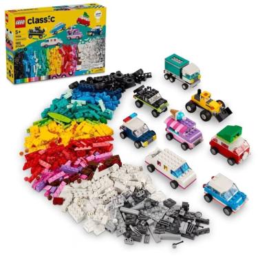 Imagem de Brinquedo de Construção 11036 com Veículos Criativos e 10 Ideias Inspiradoras Azul Lego 900 Peças