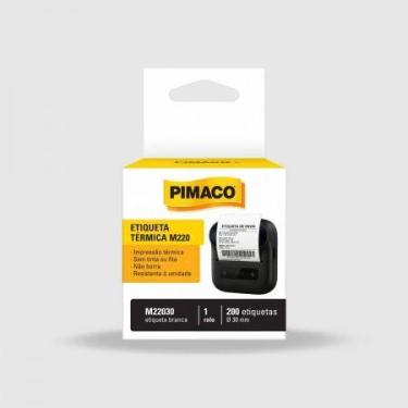 Imagem de Etiqueta térmica para impressora portátil M22030 30mm 1 rolo com 200 e