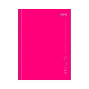 Imagem de Agenda 2027 Tilibra Costurada Diária Pepper Rosa 123x166mm 291081