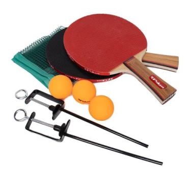 Imagem de Kit Tênis de Mesa Poker Effect Completo Vermelho/Laranja, Vermelho, Ún