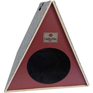 Imagem de Toquinha com Arranhador Vermelho para Gatos - Tam. Único