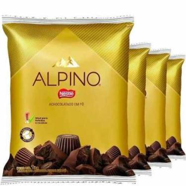 Imagem de Alpino Achocolatado Em Pó 1Kg Nestle - Kit Com 4 Unidades