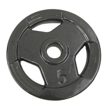 Imagem de Anilha Sport Emborrachada Furo Standart Ahead Sports 5kg Preta