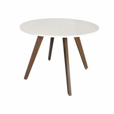 Imagem de Mesa de Jantar Redonda Dublin Branca Ref. 020 100B VivaLigna