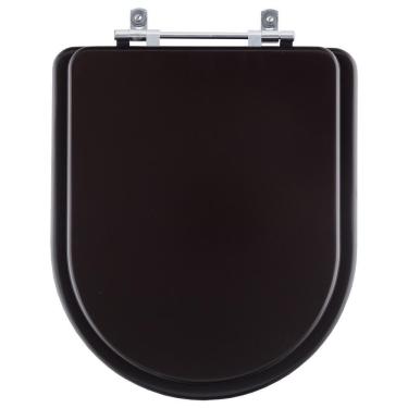 Imagem de Assento Sanitário Poliéster Link Marrom Fosco