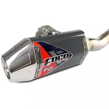 Imagem de Curva + Ponteira Foco Racing CRF 230 F2 Titânio