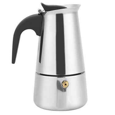 Imagem de Cafeteira Moka Panela A?o Inoxid¡§¡ével Fog?o port¡§¡étil 200ml Pot Chaleira de C, Cafeteira port¨¢til 200ml Moka Pot A?o Inoxid¨¢vel Chaleira de Caf¨¦ para Escrit¨®rio Cafeteria Casa Cozinha Suprimentos,