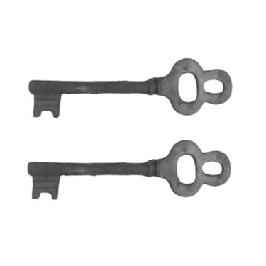 Imagem de Kit 2 Chaves Decorativas Rústica Enfeite em Ferro Nº 01 26cm
