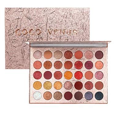 Imagem de Fantercy Paleta de sombras de 35 cores Kit de maquiagem cosmética fosco Shimmer Sombra de olhos High-Pigment High Pigment Eye Shadow Plattet Cosmética de olhos colorida neon Pallet de maquiagem All In