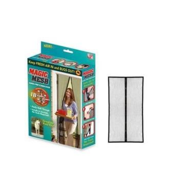 Imagem de Tela Protetora Mosquiteiro Cortina Mesh Insetos Porta