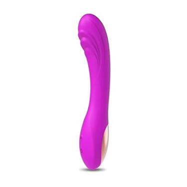 Imagem de Vibrador Poderoso Feminino Estimulador Ponto G Silicone Macio Realista Brinquedo Sexual 10 Velocidades Zatla (Roxo)