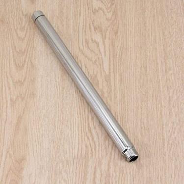 Imagem de 1pcs 6" 8" Tubo 10" 12" Tubo de extensão do chuveiro cromado de aço inoxidável portátil, banheiro do braço de chuveiro ajustável, 12in(30in)