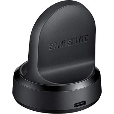 Imagem de Samsung Carregador de estação de carregamento sem fio Galaxy Watch para Smartwatch Gear S3 SM-R760 preto (renovado)