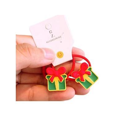 Imagem de Elastic De Cabelo De Cabelo De Natal Papai Noel, Boneco De Neve, Árvore De Natal, Sino De Gengibre -pão De Cheiro De Cabelo Sino Anel De Capacete De Natal Acessórios