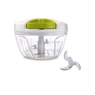Imagem de Mini Picador Processador Temperos Manual 400 ml Branco 1702