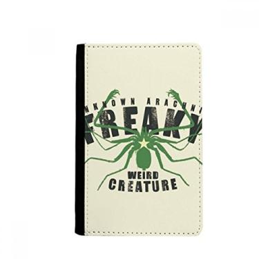 Imagem de Porta-passaporte com ilustração de estrela de aranha verde porta-passaporte Notecase Burse carteira capa porta-cartão, Multicolor