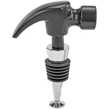 Imagem de Fairly Odd Novelties Rolha de garrafa de vinho Hammer Novelty Funny Handyman Tool Mordaça de presente, tamanho único, preto