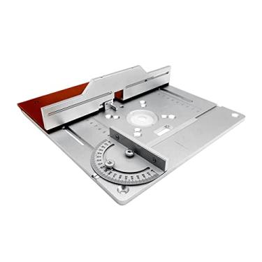Imagem de Qudai Conjunto de 3 Router Table Insert Plate Liga de Alumínio Madeira Fresadora Flip Board Máquina de Aparar Gravação Ferramenta Auxiliar Bancadas de Carpintaria