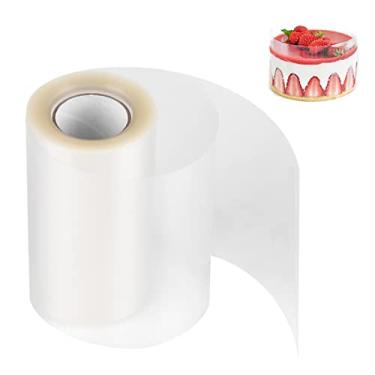 Imagem de Tiras de colar de bolo transparentes transparentes membrana de decora??o mousse de borda envolvente fita de embrulho bolo assado fa?a voc¨º mesmo tiras de chocolate para festa de