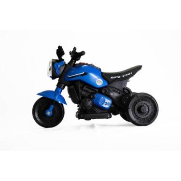 Mini Moto Infantil Elétrica 3 Rodas com Pedal Triciclo Passeio Movido a  Bateria 6V Recarregável Até 20 kg Bivolt Motoca Scooter Motocicleta Som e  luzes Azul Dia das Crianças - Baby Style