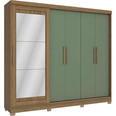 Imagem de Guarda Roupa/Roupeiro Kappesberg CB01N564-NGVE 5 Portas 4 Gavetas Com Espelho 223x245x56cm