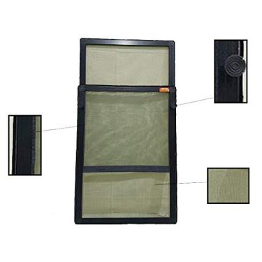 Imagem de TELA mosquiteira INOX Regulável para janela Contra Roedores e Insetos - Preta