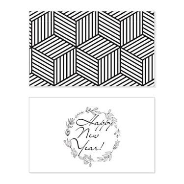 Imagem de Simple Line Art Grain Illustration Pattern New Year Festival Greeting Card Bless Message Gift