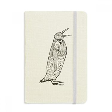 Imagem de Caderno de desenho de animal de pinguim fofo, capa dura oficial, diário clássico
