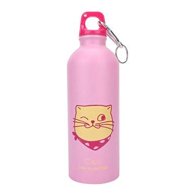 Imagem de Garrafa de água ZPSHYD, aço inoxidável bonito padrão animal dos desenhos animados garrafa esportiva copo de água à prova de vazamento boca larga chaleira para crianças uso ao ar livre (vermelho)