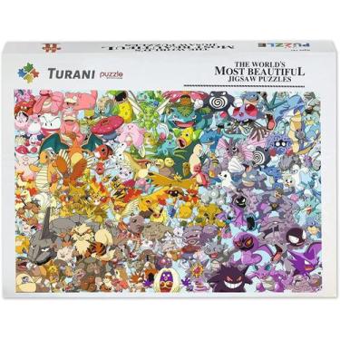 Imagem de Quebra-Cabeças Pokémon Turani 1000 Peças - Adultos