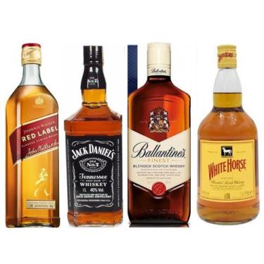 Imagem de Whisky Escocês + Jack Daniels + Red Label + White Horse - 1L