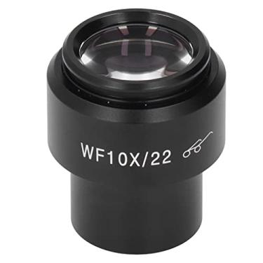 Imagem de Lente ocular de microscópio, WF10X/22 30 mm Interface Microscópio Óculos, Lente de Microscópio de Laboratório de Grande Angular
