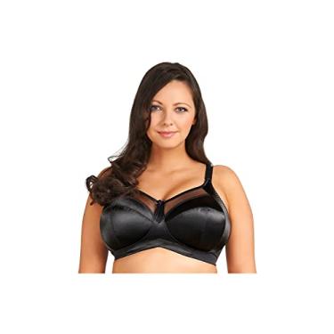 Imagem de GODDESS Sutiã feminino plus size Keira sem fio macio, Preto, 56G