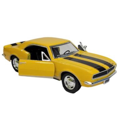 Imagem de Miniatura Carrinho De Ferro Camaro Z Antigo 1967 Coleção (Amarelo)