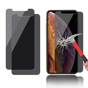 Imagem de 3 películas protetoras de tela antiprivacidade, para iPhone 8 7 Plus 6 6s Plus XS Max XR X protetor de vidro anti-espião para iPhone XS