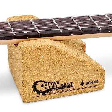 Imagem de Donner Descanso de pescoço de guitarra, suporte de suporte para suporte de pescoço de guitarra para troca de cordas de instrumento de corda, ferramenta de cuidados limpos
