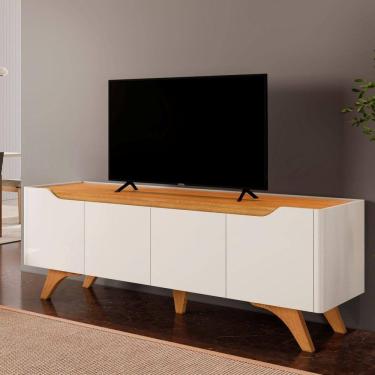 Imagem de Rack para Tv até 58 Polegadas Grecia 4 Portas 180 Off White/Naturalle