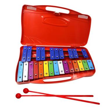 Imagem de Soulmate Xilofone, 25 notas, instrumento de xilofone glockenspiel para crianças, chaves de metal de brinquedo musical, instrumento de percussão profissional para iniciantes, ensino de música,