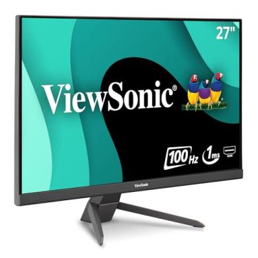 Imagem de ViewSonic Monitor de jogos VX2767-MHD de 27 polegadas 1080p com 75 Hz, 1 ms, bisel ultrafino, FreeSync, Eye Care, HDMI, VGA e DP