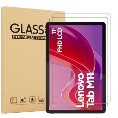 Imagem de elitegadget Pacote com 2 protetores de tela para Lenovo Tab M11 (2023) TB-330FU / Lenovo Tab K11 (2024) TB-330XU - Película de vidro temperado de alta definição dureza 9H