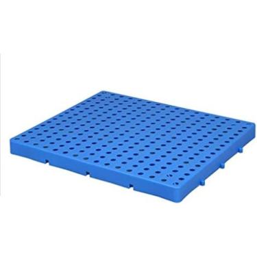 Imagem de Racks de armazenamento Palete leve de plástico, pode ser emendado O design da grade de paletes de plástico garante boa circulação de ar, vários tamanhosAdequado para lojas de animais, coloca