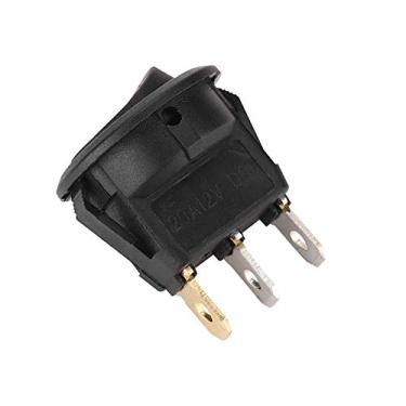 Imagem de Interruptor Liga/desliga Redondo Elétrico Automotivo SPST 12V Luz LED para Carro van Dash Boat
