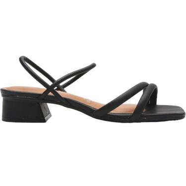 Imagem de Sandália Salto Baixo Casual Feminina Tiras Finas Vizzano 6454.108