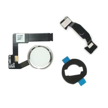 Imagem de YESUN Conjunto de cabo flexível com botão Home + junta de borracha e suporte espaçador para iPad Pro 10.5, 12.9 2nd, Air 3 2019 (branco)