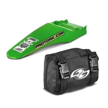 Imagem de Paralama traseiro mx2 + bag de ferramenta pro tork, VERDE, Único